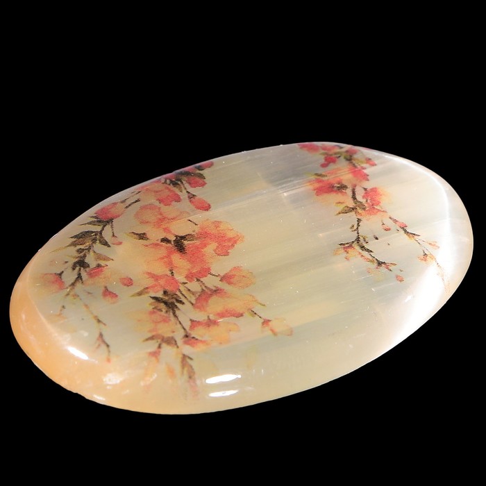 Брошь «Цветы», 2,8х4,5 см, селенит