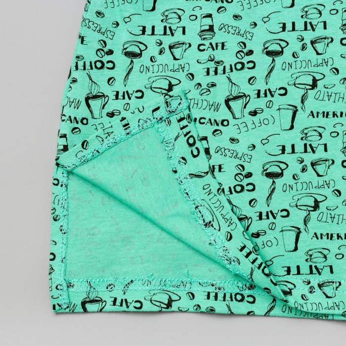 Платье домашнее женское, цвет зелёный, размер 52