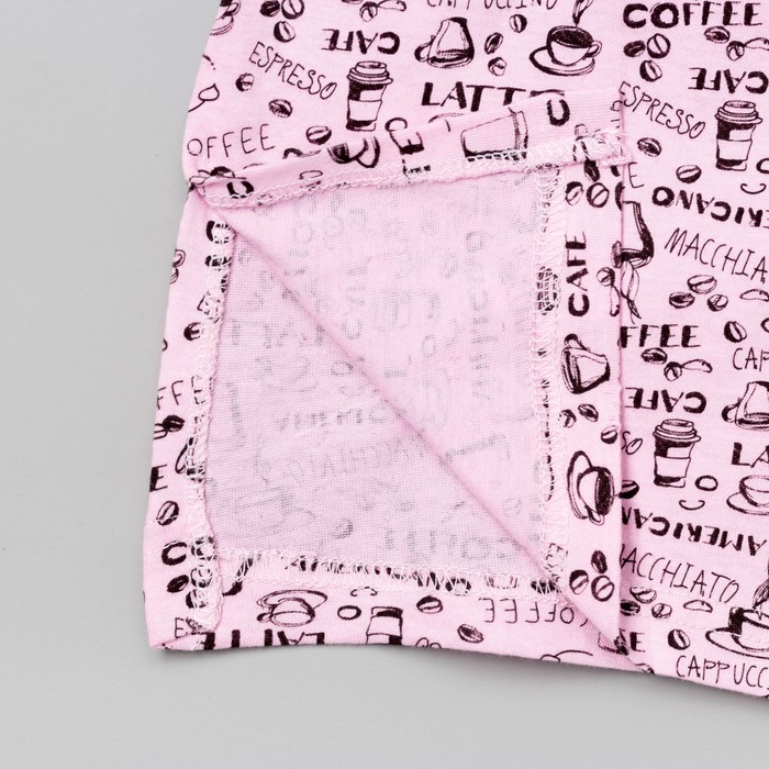 Платье домашнее женское, цвет розовый, размер 46