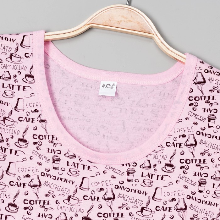 Платье домашнее женское, цвет розовый, размер 48