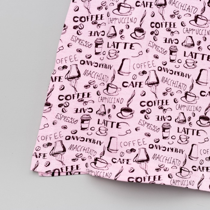 Платье домашнее женское, цвет розовый, размер 48