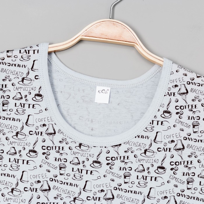 Платье домашнее женское, цвет серый, размер 48