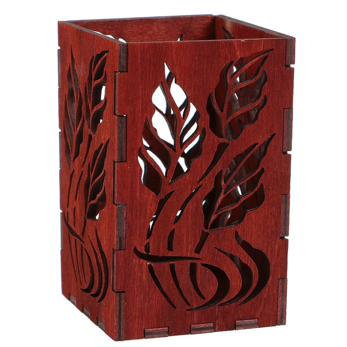 Подсвечник «Лист», 7х10 см, фанера