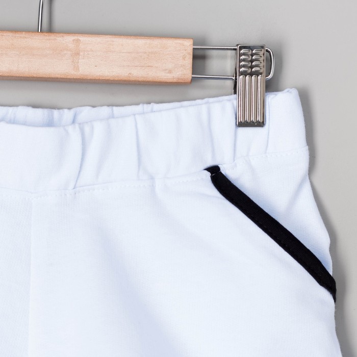 Шорты женские, цвет белый, размер 46