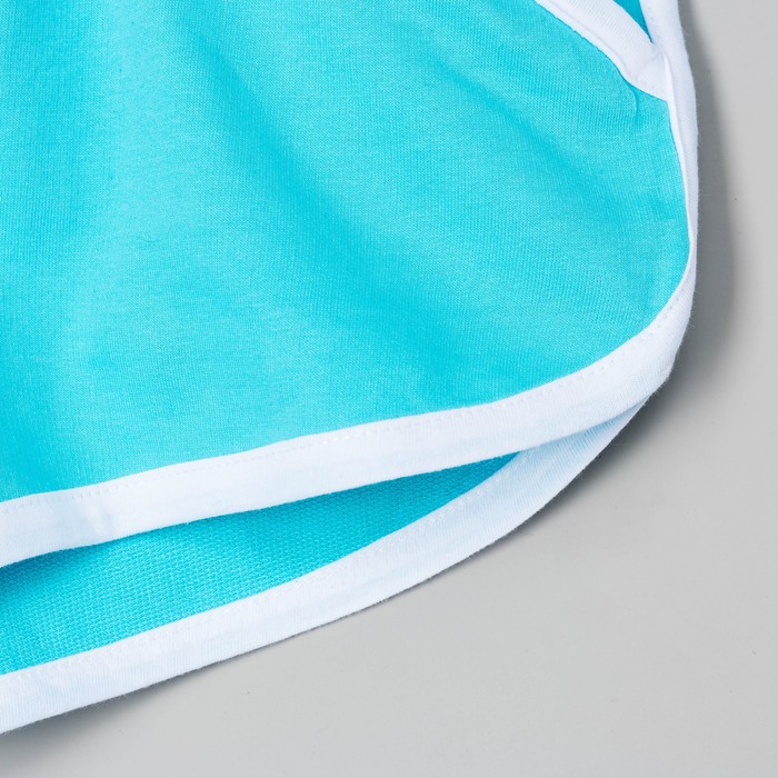 Шорты женские, цвет голубой, размер 46