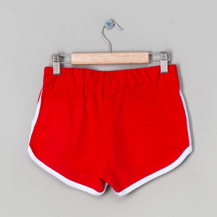 Шорты женские, цвет красный, размер 46