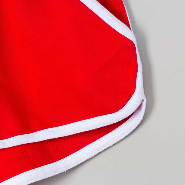 Шорты женские, цвет красный, размер 52