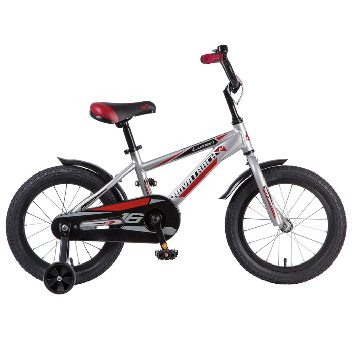 Велосипед 16" Novatrack Lumen цвет серебристый