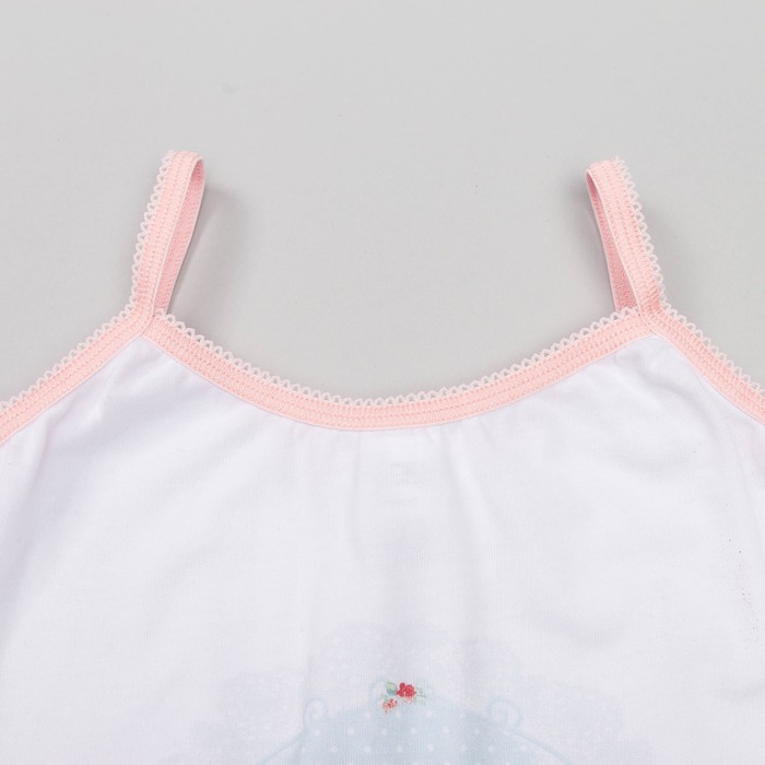 Комплект для девочки "Мишки Тедди", рост 98-104 см, цвет белый Т102