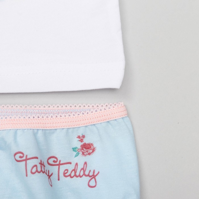 Комплект для девочки "Мишки Тедди", рост 104-110 см, цвет белый Т102