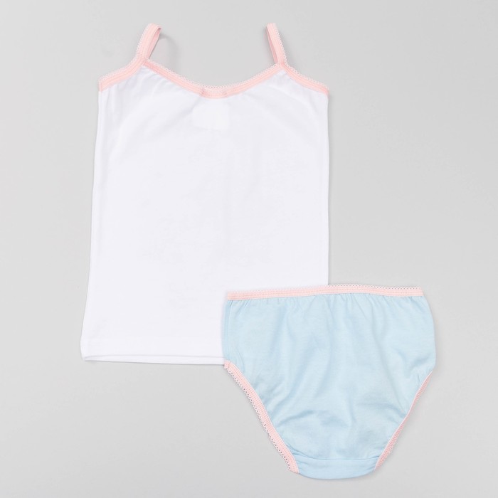 Комплект для девочки "Мишки Тедди", рост 122-128 см, цвет белый Т102