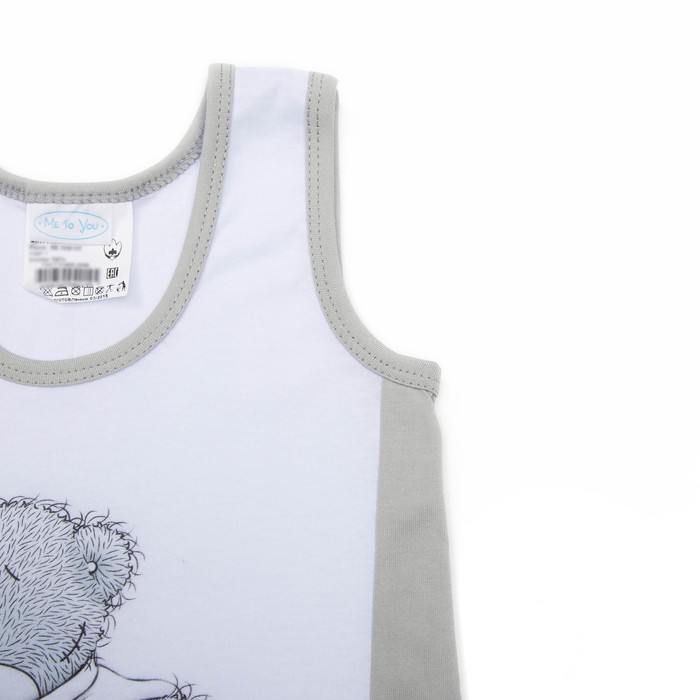 Комплект для мальчика "Мишки Тедди", рост 98-104 см, цвет белый Т103