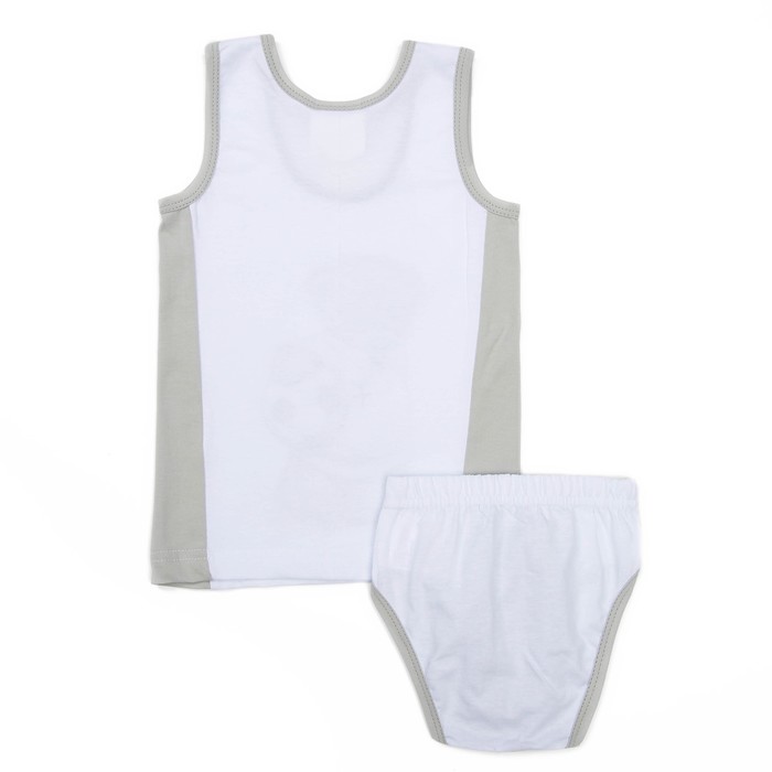 Комплект для мальчика "Мишки Тедди", рост 104-110 см, цвет белый Т103