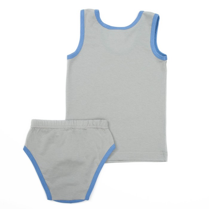 Комплект для мальчика "Мишки Тедди", рост 110-116 см, цвет серый Т104