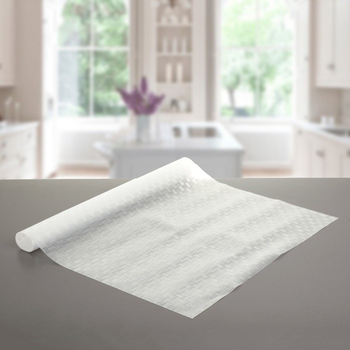 Коврик противоскользящий "Плетёнка" 45х90 см, цвет прозрачный, EVA