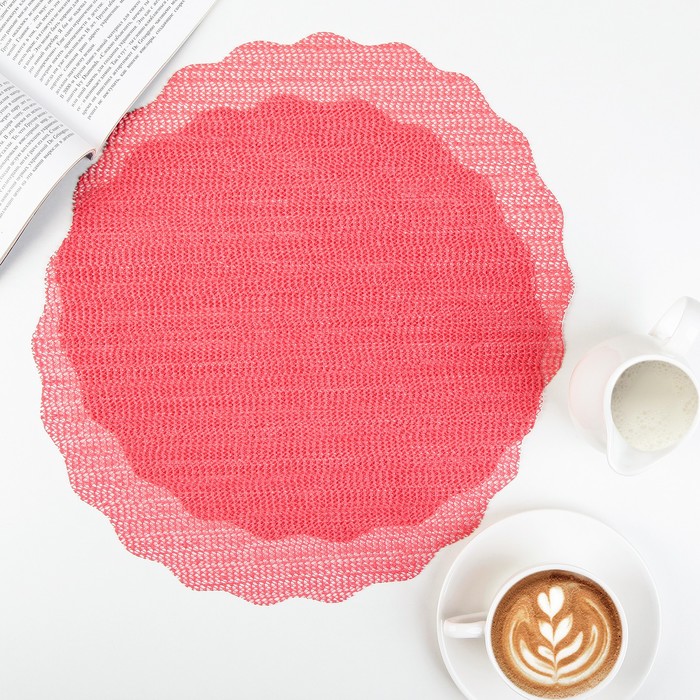 Набор салфеток сервировочных 2 шт, 33 см, "Сетка" цвет МИКС