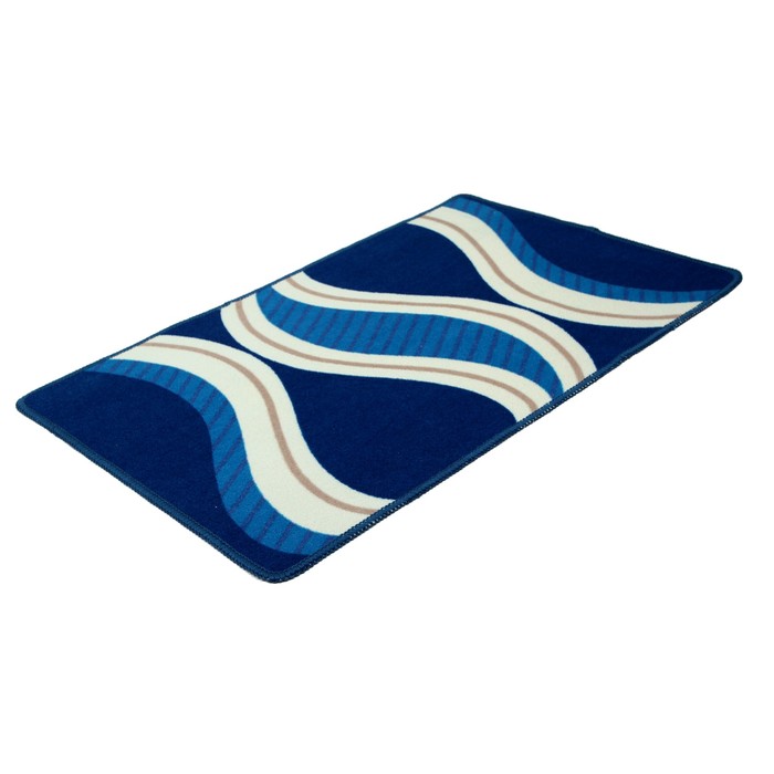 Набор ковриков для ванной и туалета 2 шт "Волны"