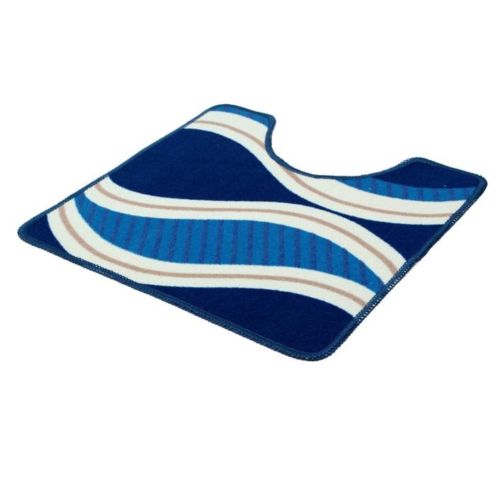 Набор ковриков для ванной и туалета 2 шт "Волны"