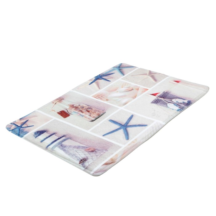 Коврик для ванной "Морской коллаж"