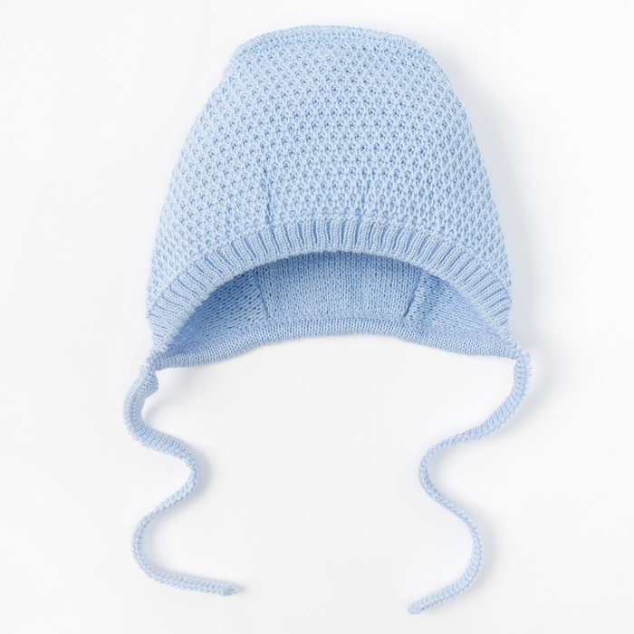 Шапка детская "Мелодия", рост 50-56 см, цвет голубой 07290_М