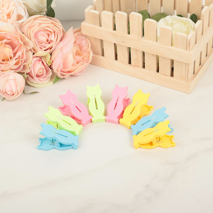 Набор прищепок бельевых 8 шт 6 см пластик