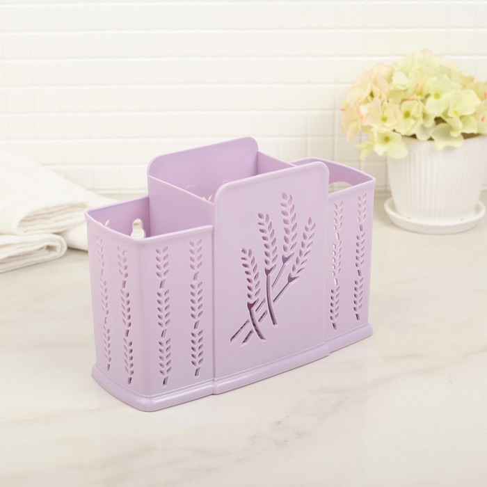 Корзина для хранения 19х8х13,3 см, цвет МИКС