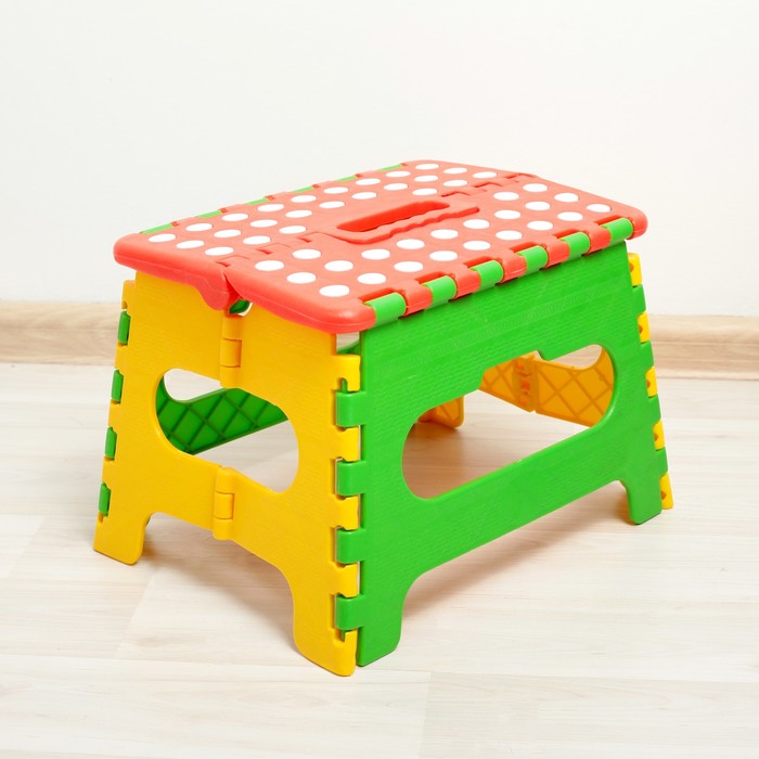 Табурет складной универсальный 28х21,5х20,5 см, цвет МИКС