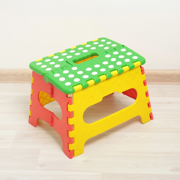 Табурет складной универсальный 28х21,5х20,5 см, цвет МИКС