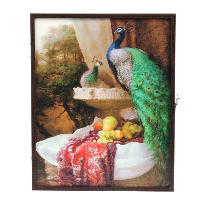 Ключница "Павлины" 20х25х5 см