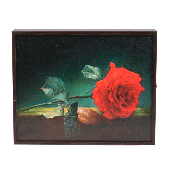 Ключница "Одинокий цветок" 20х25х5 см