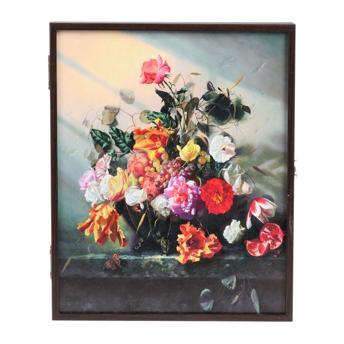 Ключница "Букет с фруктами" 20х25х5 см