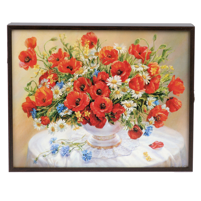 Ключница "Маки" 20х25х5 см