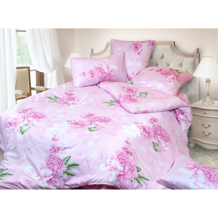 Постельное бельё 1,5сп арт. 3415-8, 147х215см, 150х215см, 70х70см 2 шт, пэ 60 г/м, пэ100%