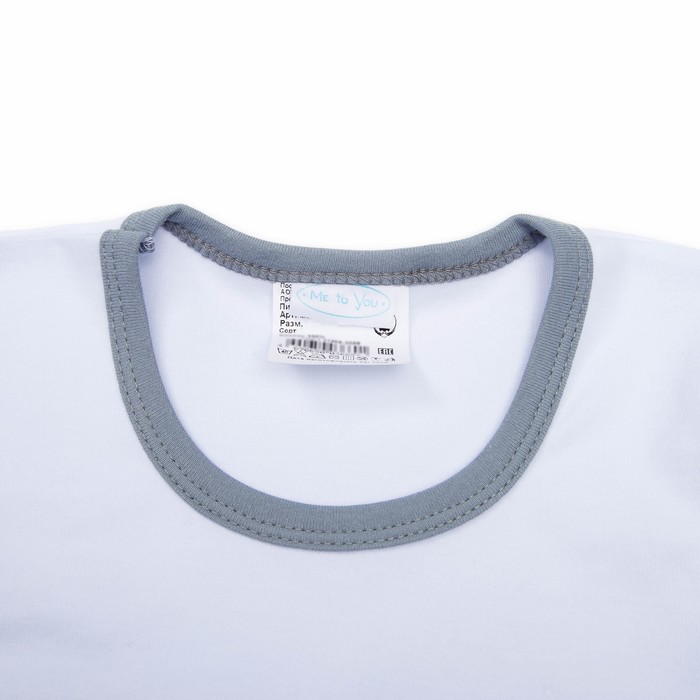 Пижама для мальчика "Мишки тедди", рост 98-104 см, цвет серый Мт 108