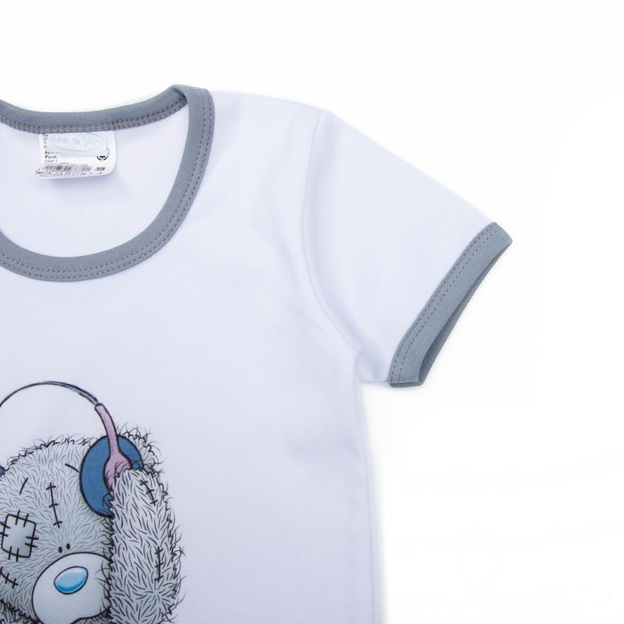 Пижама для мальчика "Мишки тедди", рост 98-104 см, цвет серый Мт 108