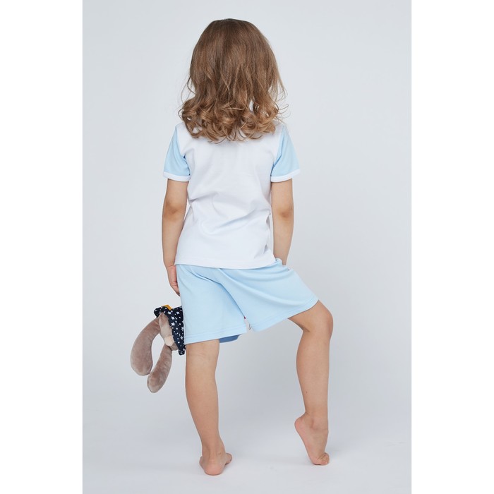 Пижама для девочки "Мишки-Тедди", рост 98-104 см, цвет голубой мт105