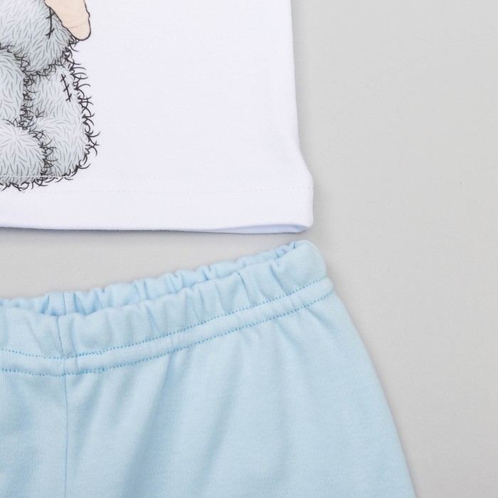 Пижама для девочки "Мишки-Тедди", рост 98-104 см, цвет голубой мт105