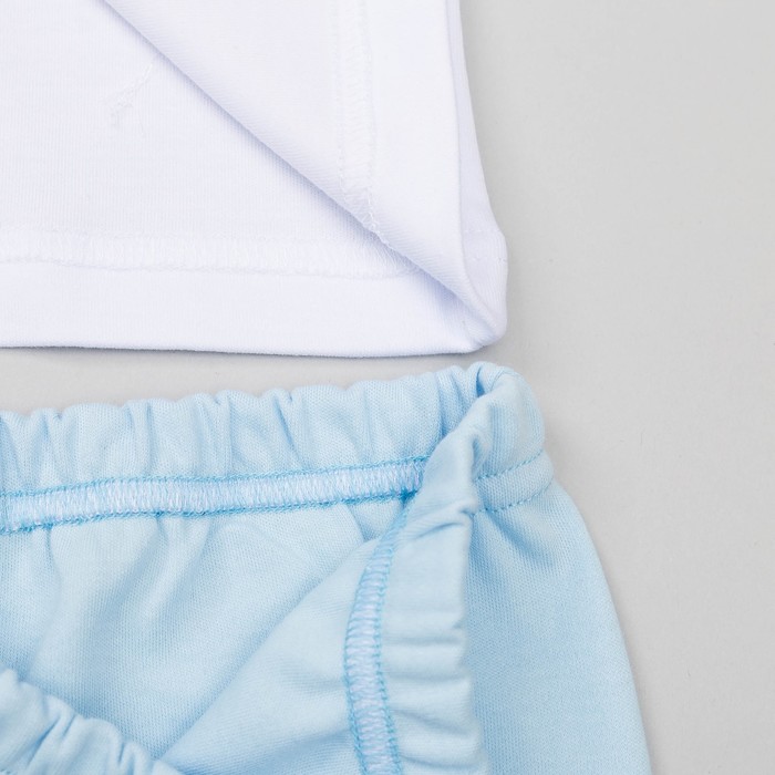 Пижама для девочки "Мишки-Тедди", рост 98-104 см, цвет голубой мт105