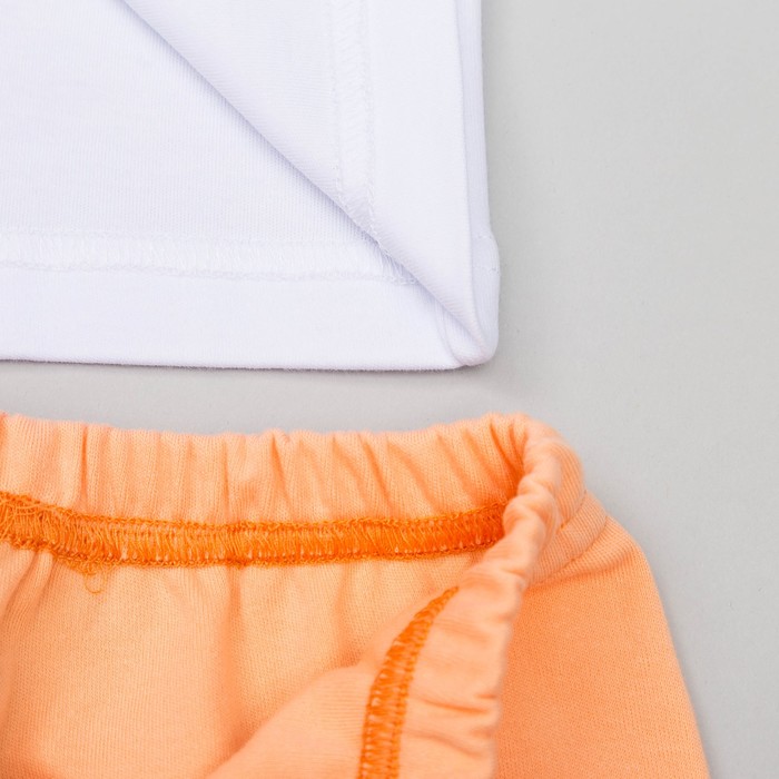 Пижама длядевочки "Мишки-Тедди", рост 104-110 см, цвет персиковый мт105