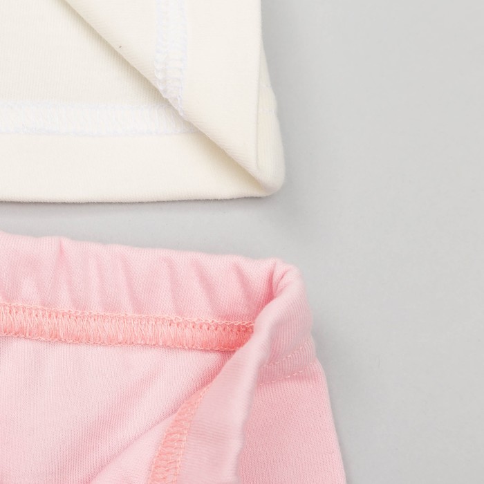 Пижама для девочки "Мишки -Тедди", рост 104-110 см, цвет белый/розовый Т125