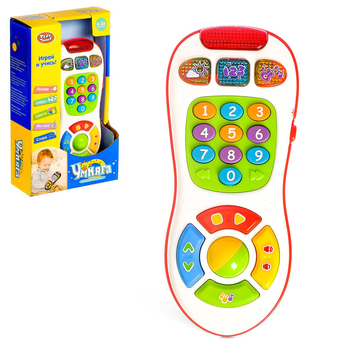 Обучающая музыкальная игрушка "Пульт", световые эффекты, МИКС