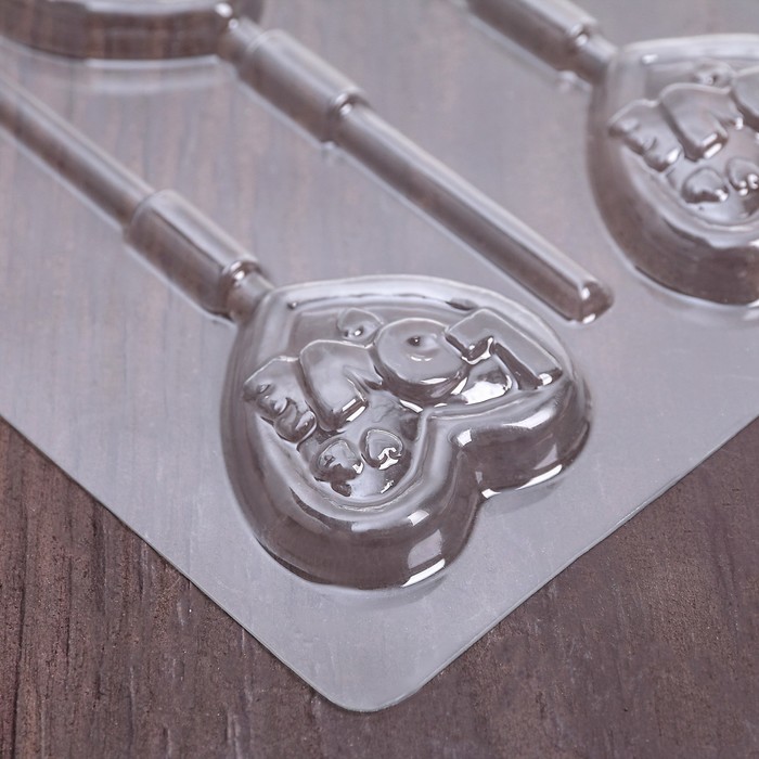 Молд для кейк-попсов "Сердца" 24х18,3х1 см