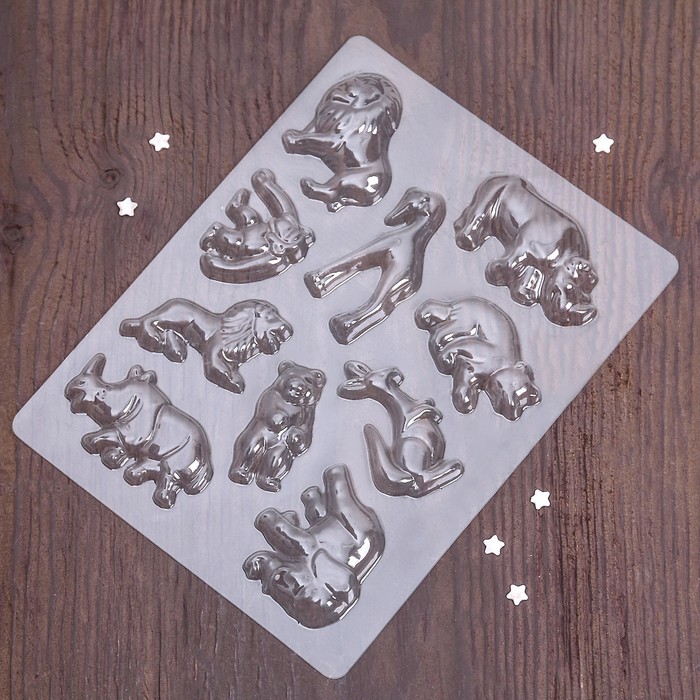 Молд кондитерский "Животные" 24х18,3х1 см