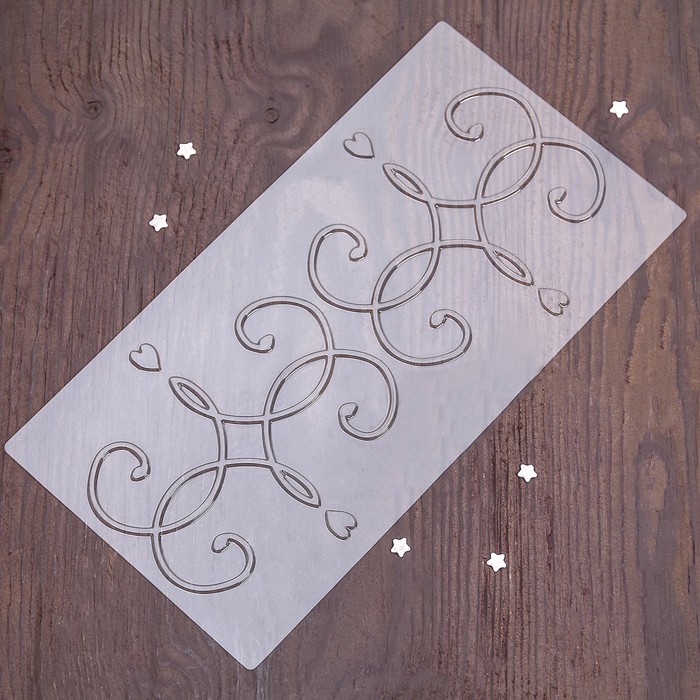 Набор молдов кондитерских для украшения выпечки "Вензеля", 4 шт