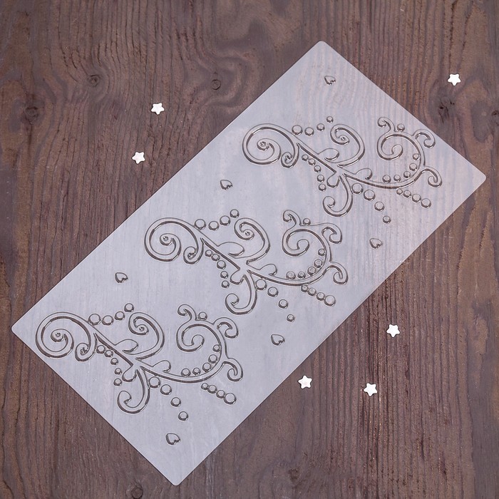 Набор молдов кондитерских для украшения выпечки "Вензеля", 4 шт