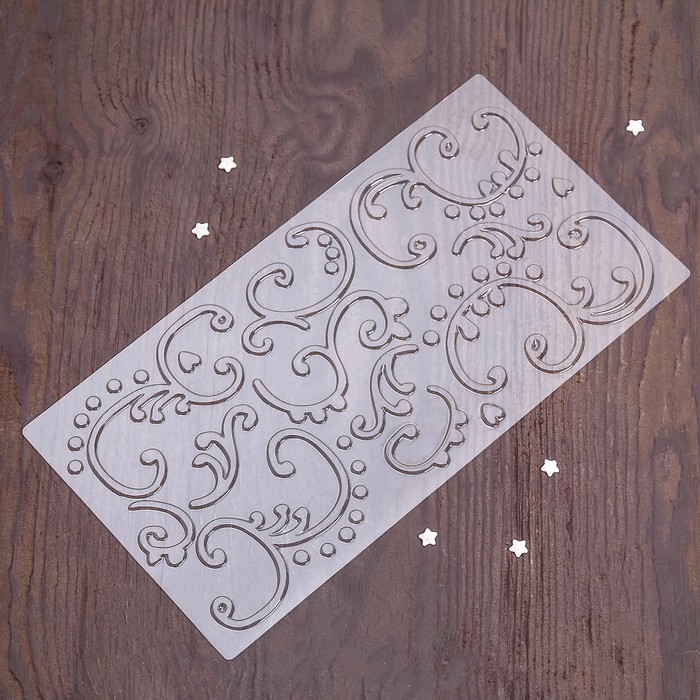 Набор молдов кондитерских для украшения выпечки "Вензеля", 4 шт