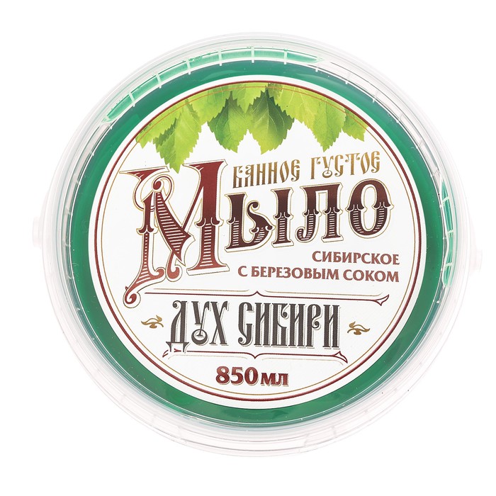 Густое мыло в баню "Дух Сибири", 850 мл