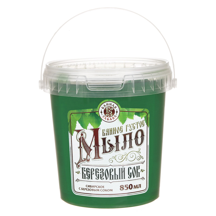Густое мыло в баню "Берёзовый сок", 850 мл