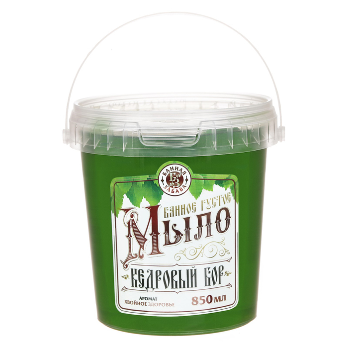 Густое мыло в баню "Кедровый бор", 850 мл