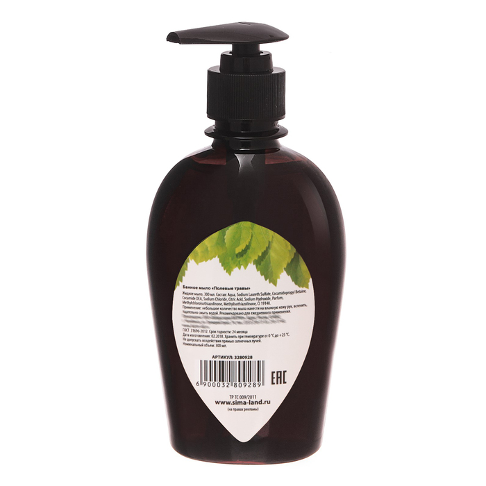 Жидкое мыло в баню "Полевые травы", 300 мл